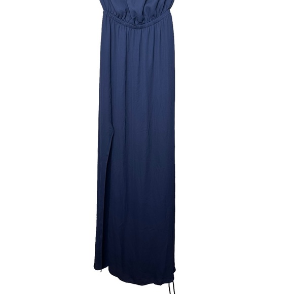 Show Me Your Mumu Heather Halter Dress Royal Navy NEW - Picture 4 of 8
